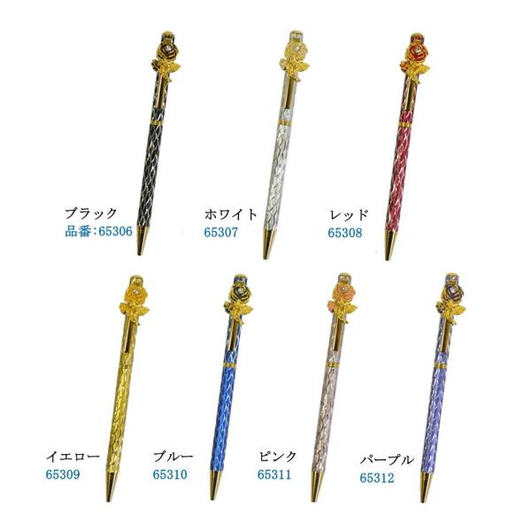 スワロフスキーローズボールペン