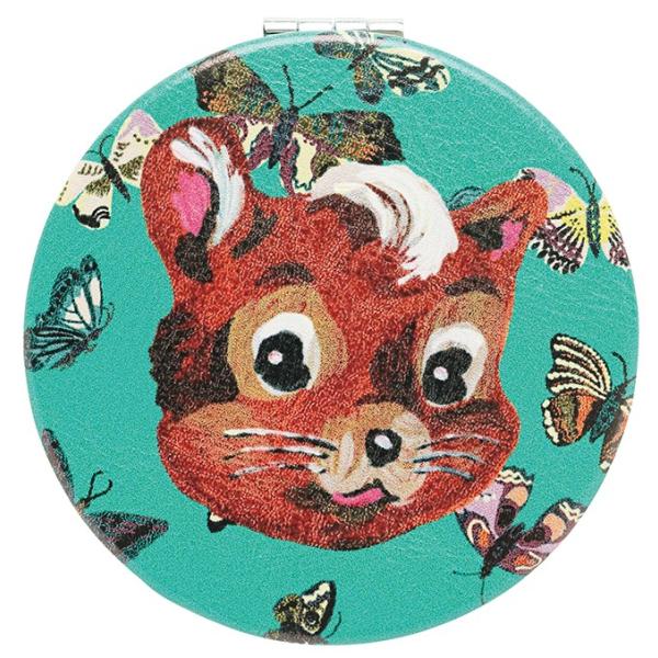 【クリックポスト発送可】<ご注文点数が多い場合は宅配便に変更となります>ナタリー・レテの描く、ポップ＆キッチュな世界がコンパクトミラーになりました！こちらは、くりくりお目目が可愛らしいコリスさんをフィーチャーした、プリティー・キ...