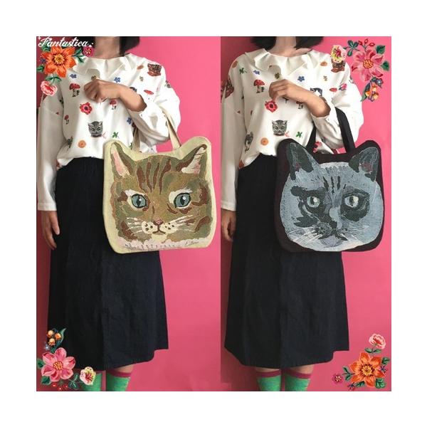 ナタリー レテ トートバッグ マヤ プリンセスキャット猫のつづれ織りフェイス トートバッグ Buyee Buyee Japanese Proxy Service Buy From Japan Bot Online