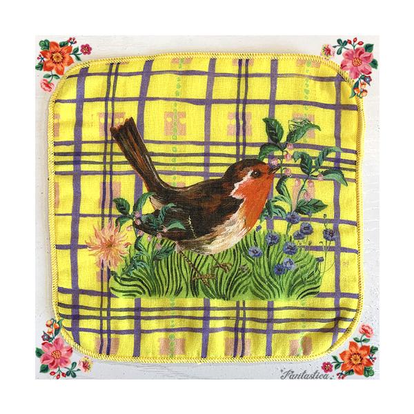 ナタリー レテ ガーゼ ハンド タオル バード 山鳥のタオルハンカチ Nl671 Fantastica ファンタスチカ雑貨店 通販 Yahoo ショッピング