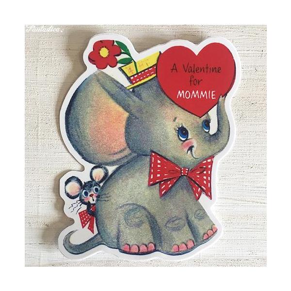 【クリックポスト発送可】レトロアニマルの型抜きステッカーが入荷しました！こちらは、ぱっちりお目目な象さんと後ろからこちらを覗き込むねずみさんの姿が夢かわいいステッカー。防水タイプなのでキッチン周りや家具、お外の壁なんかにも貼れちゃう優れもの...