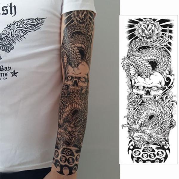 ファンタジー Thefantasy タトゥーシール タトゥーシール 肩から手首 髑髏 龍 Qb3017 特長 Buyee Buyee Jasa Perwakilan Pembelian Barang Online Di Jepang