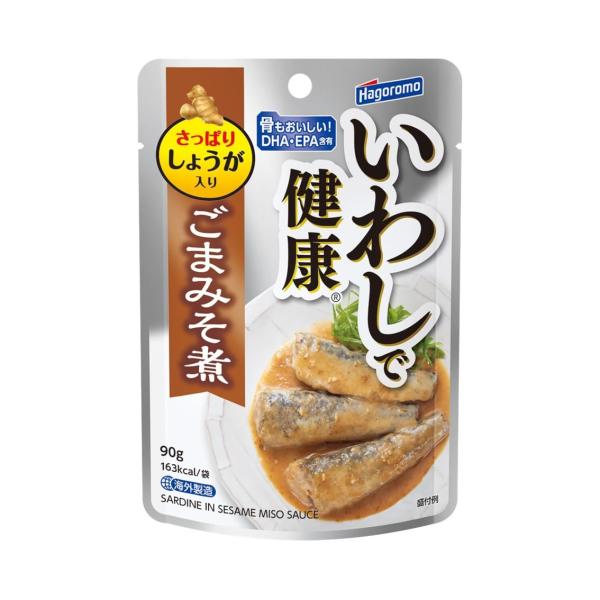 他サイト： はごろも いわしで健康 ごまみそ煮 (パウチ) 90g (1597)×12個の商品画像