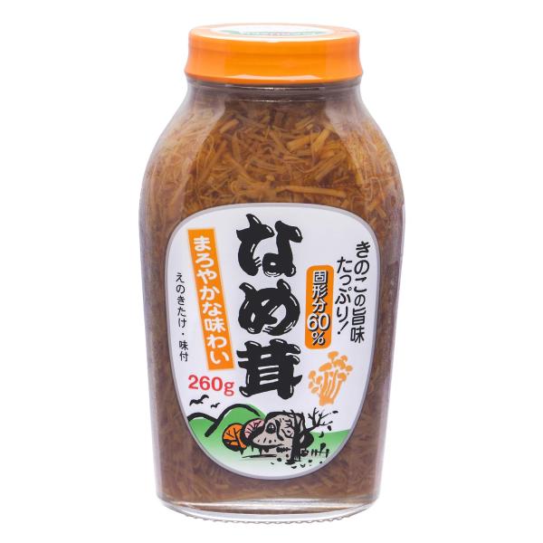原材料:えのきたけ、しょうゆ(小麦・大豆を含む)、砂糖内容量:260g×3カロリー:85kcal商品サイズ(高さx奥行x幅):13.3cm×5.7cm×7.3cm