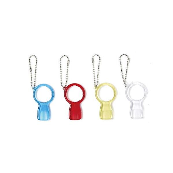 他サイト： らくらく実感オープナー 4個セット (レッド・イエロー・ブルー・クリア各1個）の商品画像