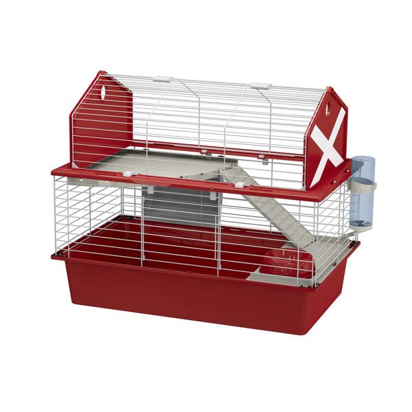 うさぎ用ケージ ラビット ゲージ ハウス 小屋 ハウス バーン 80 Barn レッド イタリアferplast社製 Fantasy World 通販 Yahoo ショッピング