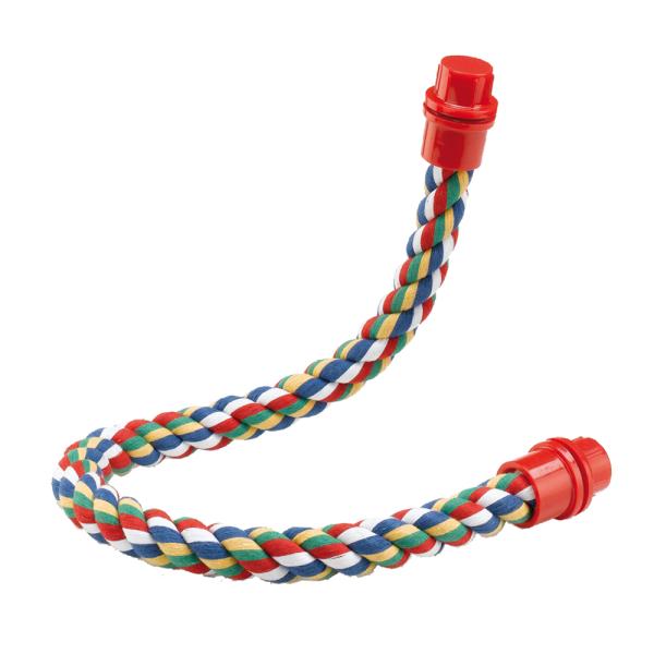 イタリアferplast社製の大型鳥用布製パーチ  鳥かごの中はもちろん、お部屋の中に放して遊ぶ時など用に、鳥かごの外に取り付ける事もできます。コットン素材なので適度にやわらかく、ネジ式なので工具不要。簡単に取り付け、取外しできます。■Si...