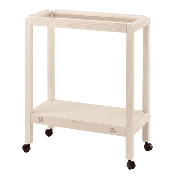 イタリアferplast社製の鳥かご「ジュリエッタ 4」用スタンドです。機能性にも優れており、キャスターが付いているので移動するのに便利。下には棚がついていますので、必要な物を置いて置くことができます。もちろん専用スタンドですので、前面の引...