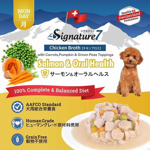 ドッグフード ウェット 月 サーモン＆オーラルヘルス 80ｇ シグネチャー7 犬 総合栄養食 グレインフリー