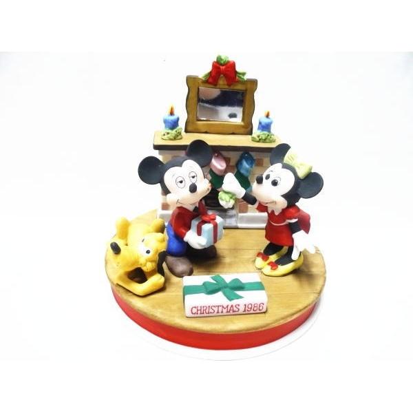 クリスマス 1986年 ミッキー&ミニー w/プルート ヤドリギの下でキス