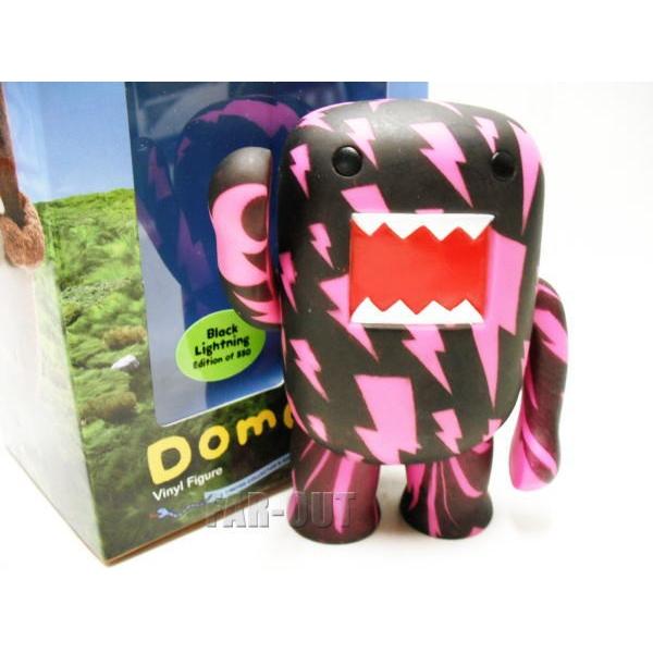 Domo どーもくん ビニール フィギュア ブラック ライトニング 稲妻