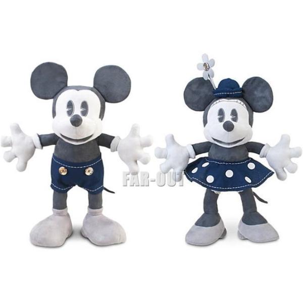ディズニーストア キャストコスチューム ミッキーとミニーのぬいぐるみセット Disney - ミッキーミニー ぬいぐるみ セット ディズニー レトロ