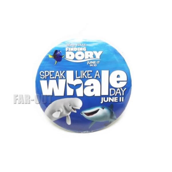 ファインディング・ドリー w/ クジラ Speak Like A Whale Day 缶バッジ 缶バッチ