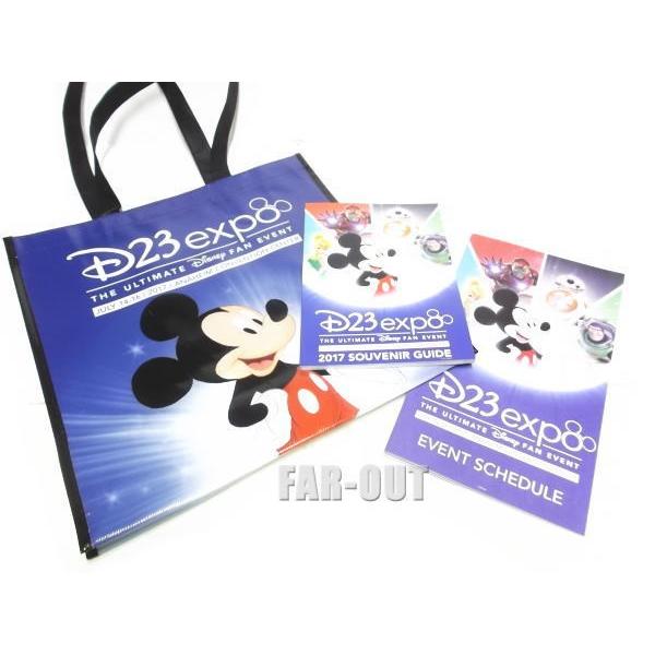 D23 Expo エキスポ限定　アメリカ　2017年7月14日〜16日フルカラー94ページにわたるエキスポを網羅したガイドブックと3日間のイベントやショーのスケジュール表と参加者への配布ショッピングバッグ※D23エキスポ 2009年より創設...