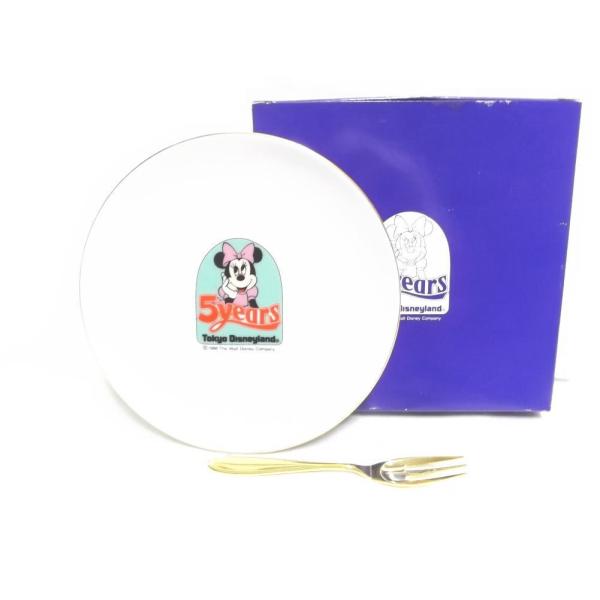 東京ディズニーランド 5周年記念 ミニー ケーキプレート デザート お皿
