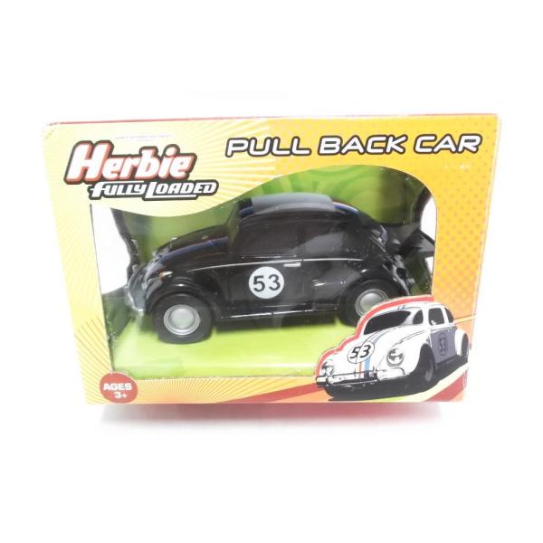 ハービー フォルクワーゲン ビートル プルバックカー ブラック フィギュア トイ ボックス入り ディズニー Herbie Fully Loaded Volkswagen