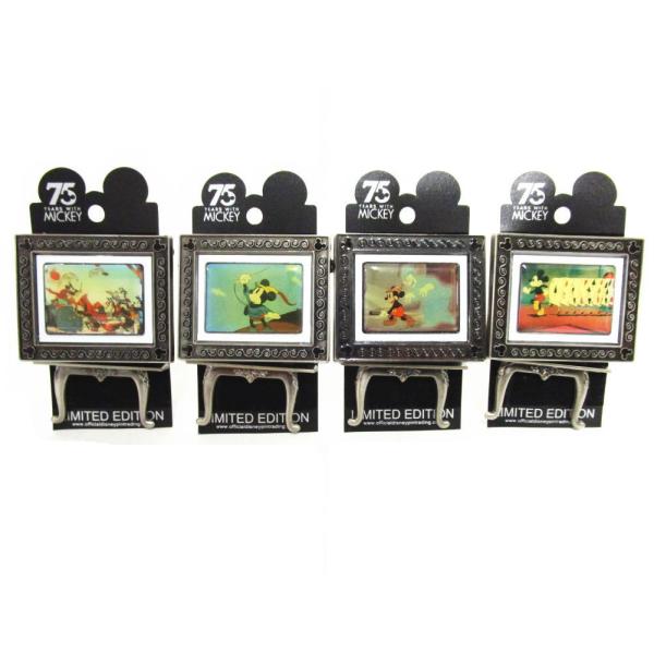 ミッキー 生誕75周年記念 2003年 アート イーゼル ピンズ 4点セット