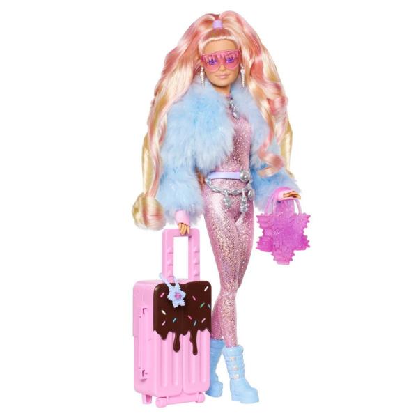 バービー エクストラ フライ バケーション ブロンドヘア ドール 人形 旅行 アクセサリー付き Barbie Extra Fly Doll  :502-5215:FAR-OUT 通販 
