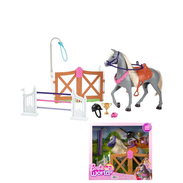 バービー ワールド 馬術 乗馬 アクセサリー付き プレイセット Barbie World Horse Stable Playset