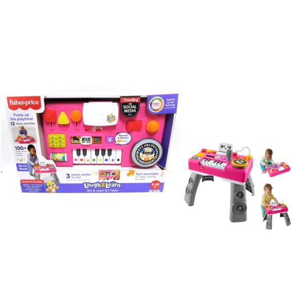 フィッシャープライス DJテーブル＆ピアノ 美品 フィッシャープライス ミックス & ラーニング DJ テーブル スマート