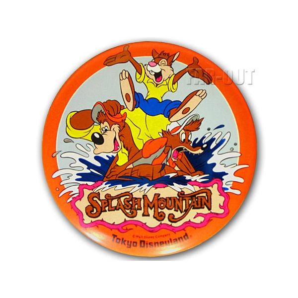 TDL アトラクション スプラッシュマウンテン 缶バッジ 缶バッチ 東京