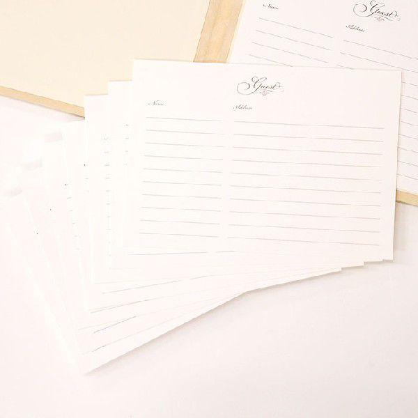 結婚式 披露宴 芳名帳 ゲストブック 追加シート ウェディング ブライダル