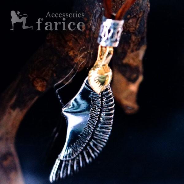 Indian Jewelry アメリカンイーグル ゴールドカラー・ハートフェザー