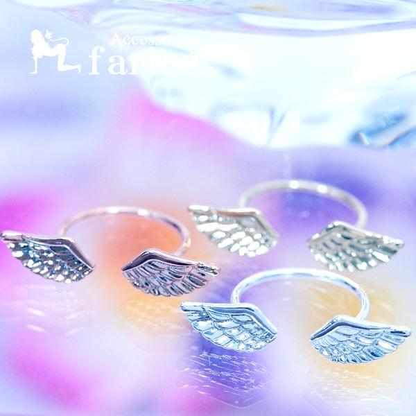 天使 エンジェル 羽 フェザー トゥー リング 指輪 ジュエリー