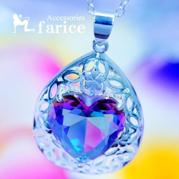 雫 ティアドロップ ハート ミスティックトパーズ 花 フラワー 