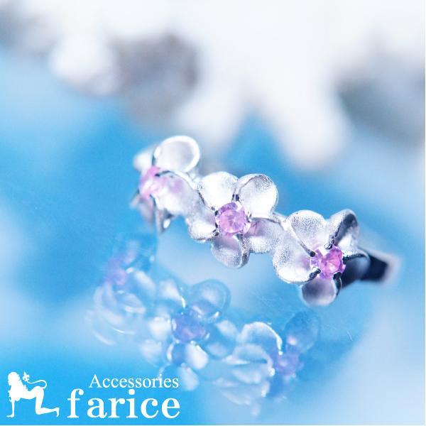 ハワイアンジュエリー ピンク 3連 3つのプルメリア(花)ピンク