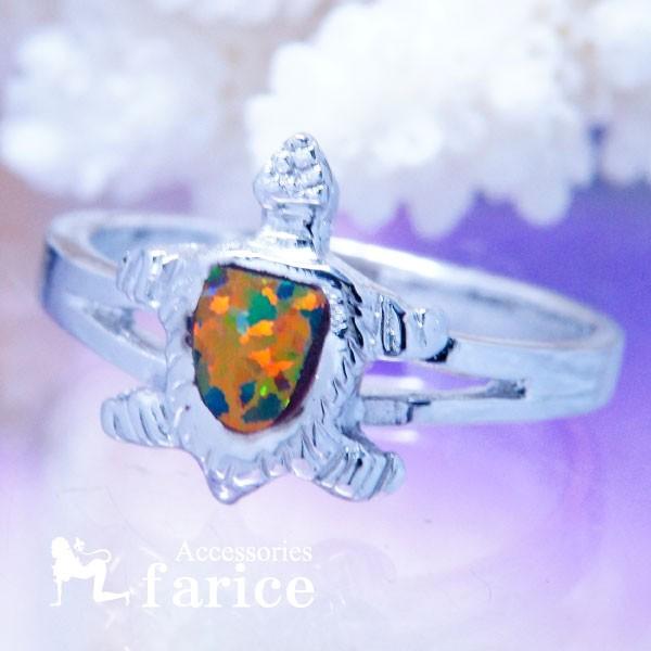 ハワイアンジュエリー ホヌ(海がめ) 甲羅ブラックオパール装飾 リアル  