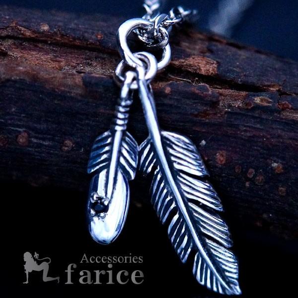 Indian Jewelry 2フェザー(羽)ドロップデザイン ブラックキュービック 