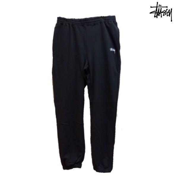 st-pt003 stussy overdye stock fleece pant 116301 裏起毛 ブラック