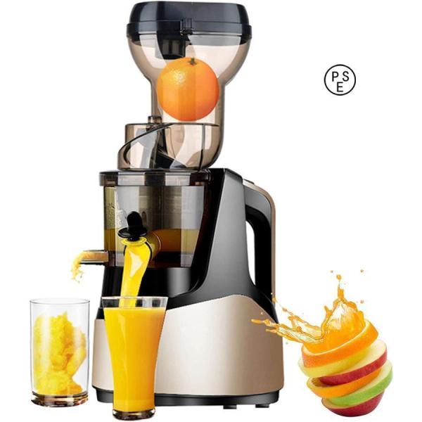 【分離搾汁ジューサー】新しい搾汁技術 ジュースとかすの自動分離、搾汁したジュースとジュースの残りカスは別々の容器に入ります。ジュースを直接飲み、果実の残滓は、さまざまなデザートに使われています。【鮮度キープ&amp;amp;amp;amp;...