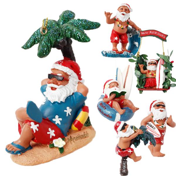 クリスマス ハワイアン サンタ オーナメント 陽気なサンタ クリスマス ハワイアン サンタ オーナメント 陽気なサンタ