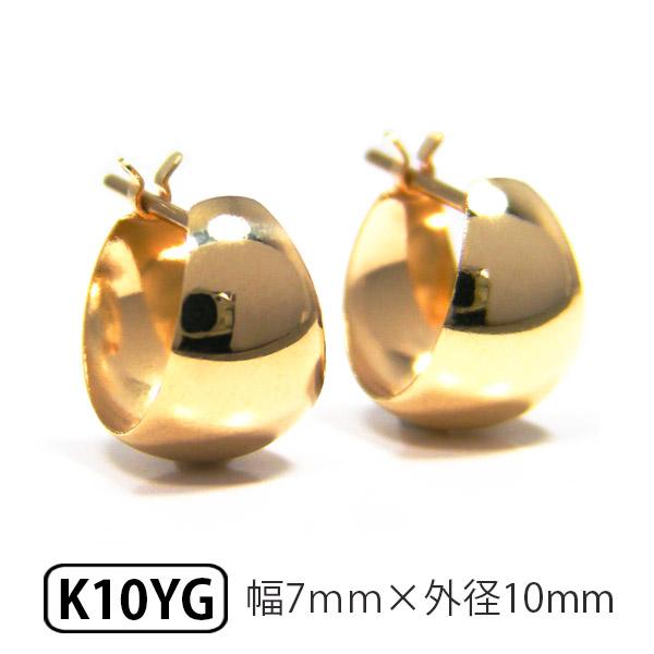 フープ ピアス 月甲丸 甲丸 スナップ ムーンピアス K10YG 10k 10 フープ ピアス 月甲丸 甲丸 スナップ ムーンピアス K10YG 10k 10