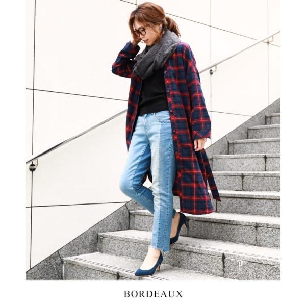 チェック シャツ ワンピース シャツワンピース ロングシャツ シャツワンピ レディース ベルト付き アウター コーディガン 秋 冬 長袖 秋冬 Buyee Buyee Japanese Proxy Service Buy From Japan Bot Online