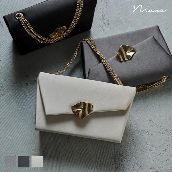 niana（ニアナ） ブラスカットフラップバッグ ミニバッグ パーティー