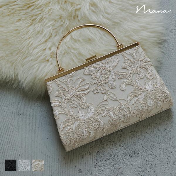 niana（ニアナ） 2way刺繍デザインハンドバッグ パーティーバッグ