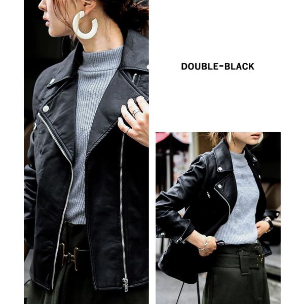 ライダースジャケット レディース レザージャケット ライダース コーデ エコレザー フェイクレザー ダブル シングル バイクジャケット 大人 秋服 秋アウター Buyee 日本代购平台 产品购物网站大全 Buyee一站式代购 Bot Online
