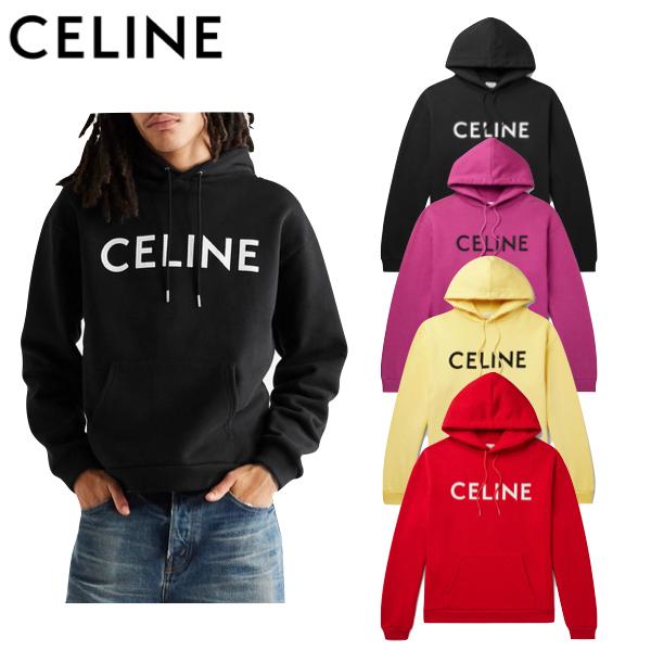 4colors】 CELINE Hoodie Mens 2020AW ロゴプリント ループバック ...