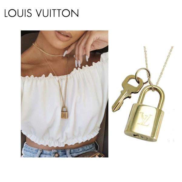 【非売品・SALE!!】[LOUIS VUITTON] padlock  necklace ルイ・ヴィトン パドロック カデナ 南京錠 ネックレス (ゴールド)