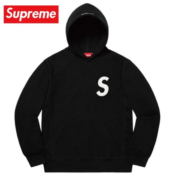 SUPREME S Logo Hooded Sweatshirt シュプリーム パーカー ブラック