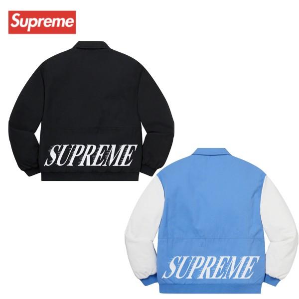 レトロマッチラベル 北欧デザイン 鳥 Supreme Twill Varsity Jacket
