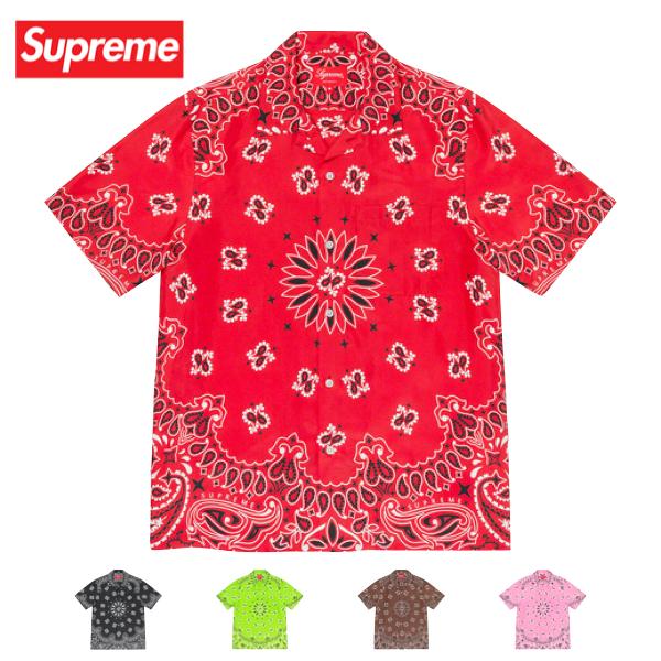 【5colors】Supreme Bandana Silk S\S Shirt 2021SS シュプリーム バンダナシルクシャツ 5カラー  2021年春夏