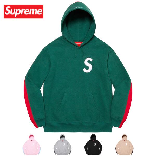 限定品 supreme シュプリーム Sロゴ スプリット フーディ