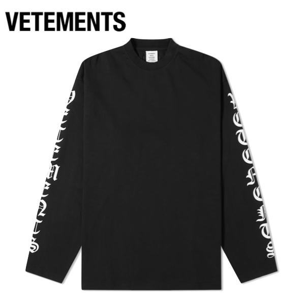 VETEMENTS LONG SLEEVE GOTHIC FONT OVERSIZED TEE 2020SS ヴェトモン VETEMENTS LONG SLEEVE GOTHIC FONT OVERSIZED TEE 2020SS ヴェトモン