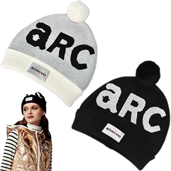 アルチビオ archivio レディース ボンボン付きニット帽 帽子 ゴルフ  