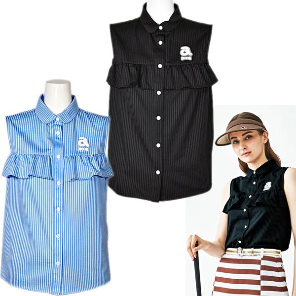 アルチビオ archivio レディース ストライプ柄ノースリーブブラウス