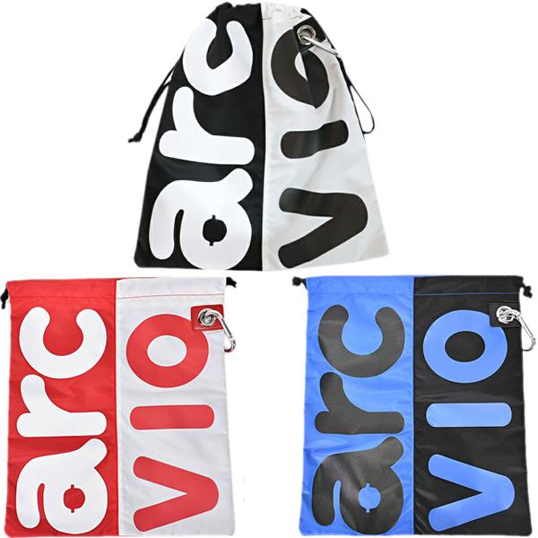 アルチビオ archivio レディース ビッグロゴ柄巾着型シューズケース  